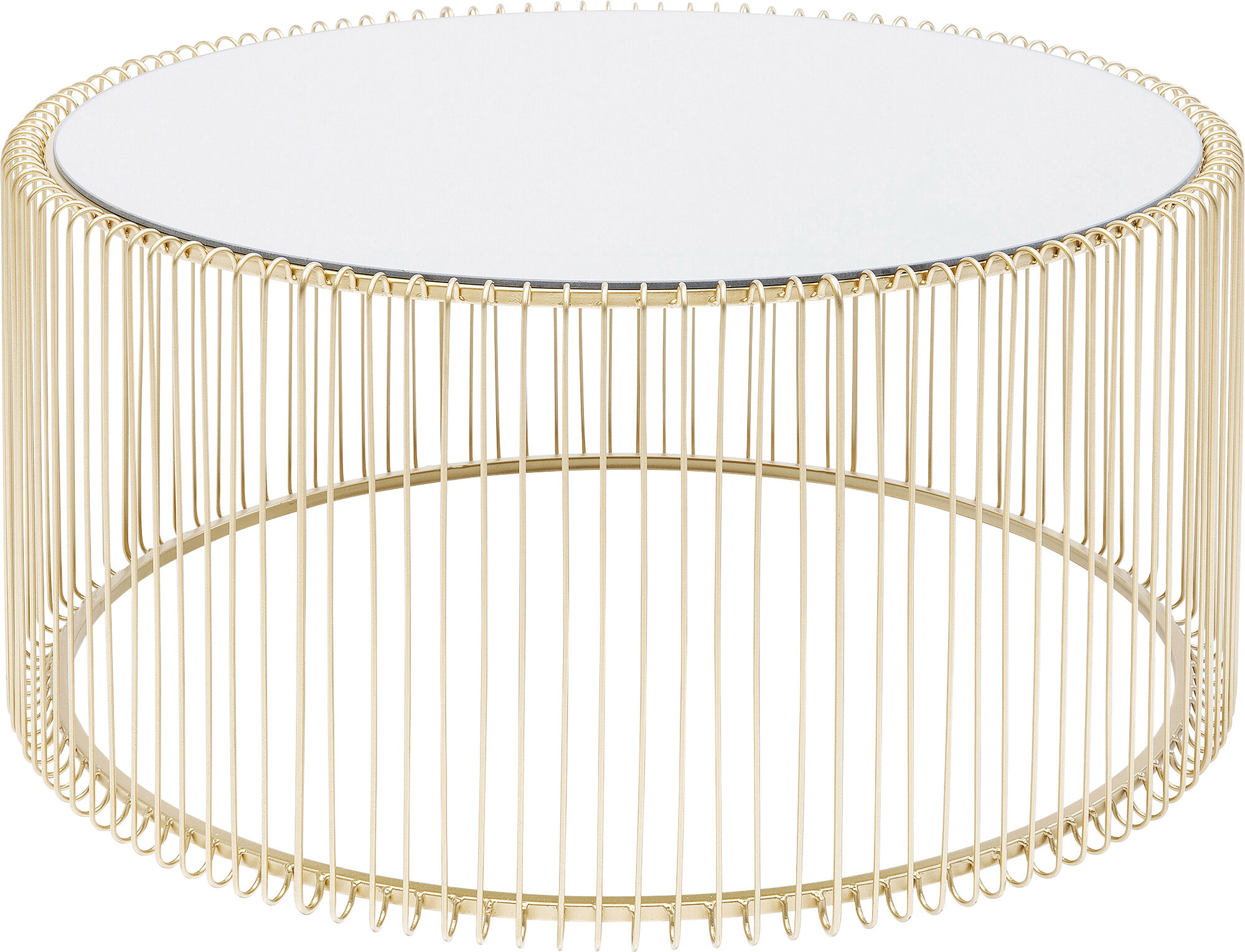 Couchtisch Wire Uno Brass Ø80cm – Grafik-1.