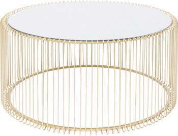 Couchtisch Wire Uno Brass Ø80cm – Grafik-1.