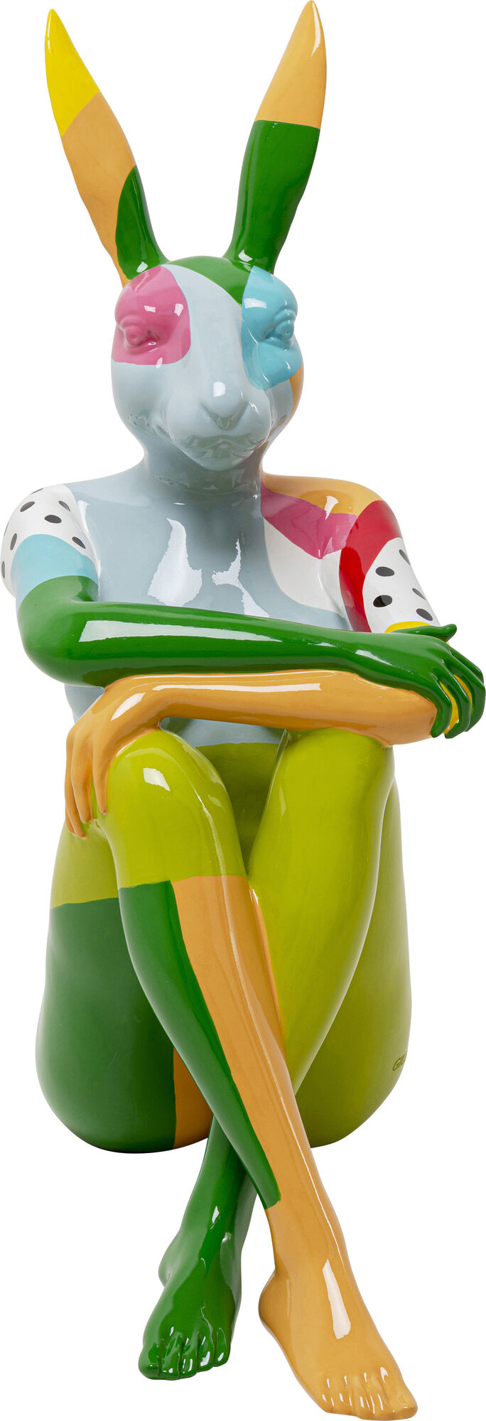 Deko Figur Rabbit Gillie Colore 80cm - Einzelstück – Grafik-1.