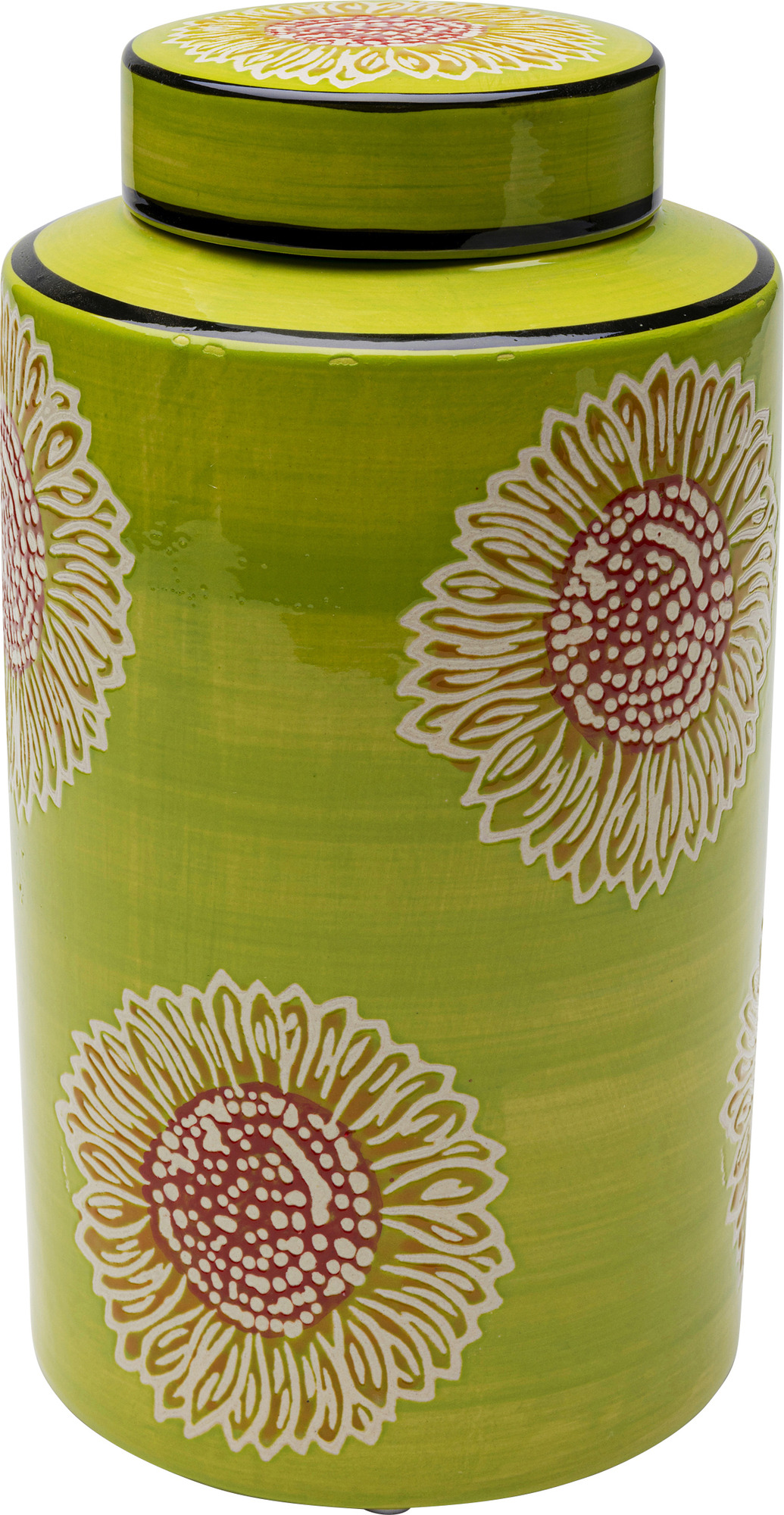 Deko Dose Big Bloom Grün 27cm