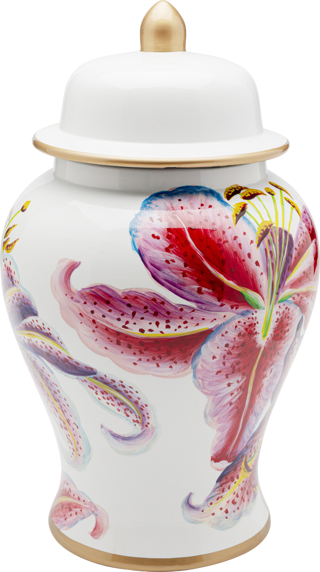 Deko Dose Lillies Pink Ø26cm