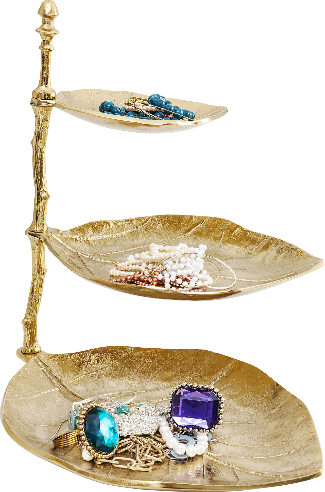 Produkt: Deko Etagere Leaf Gold.