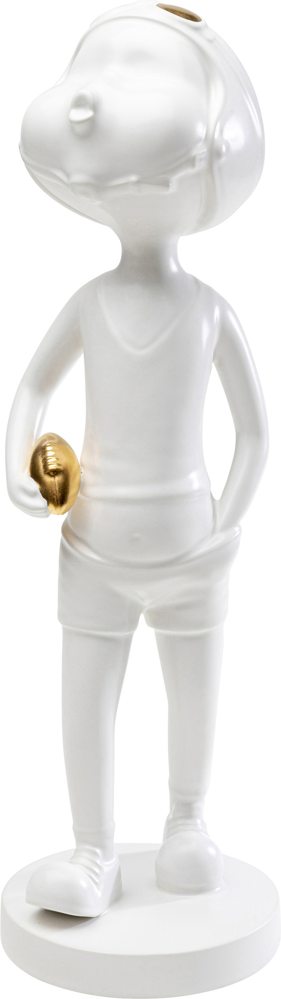 Deko Figur Ball Girl Weiß 41cm