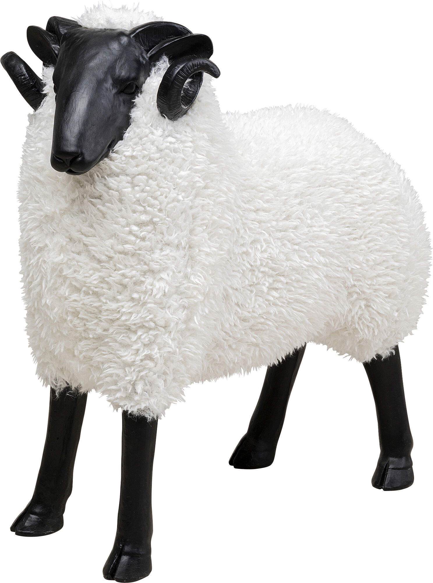 Deko Figur Bathilde Ram Weiß 78cm – Grafik-1.