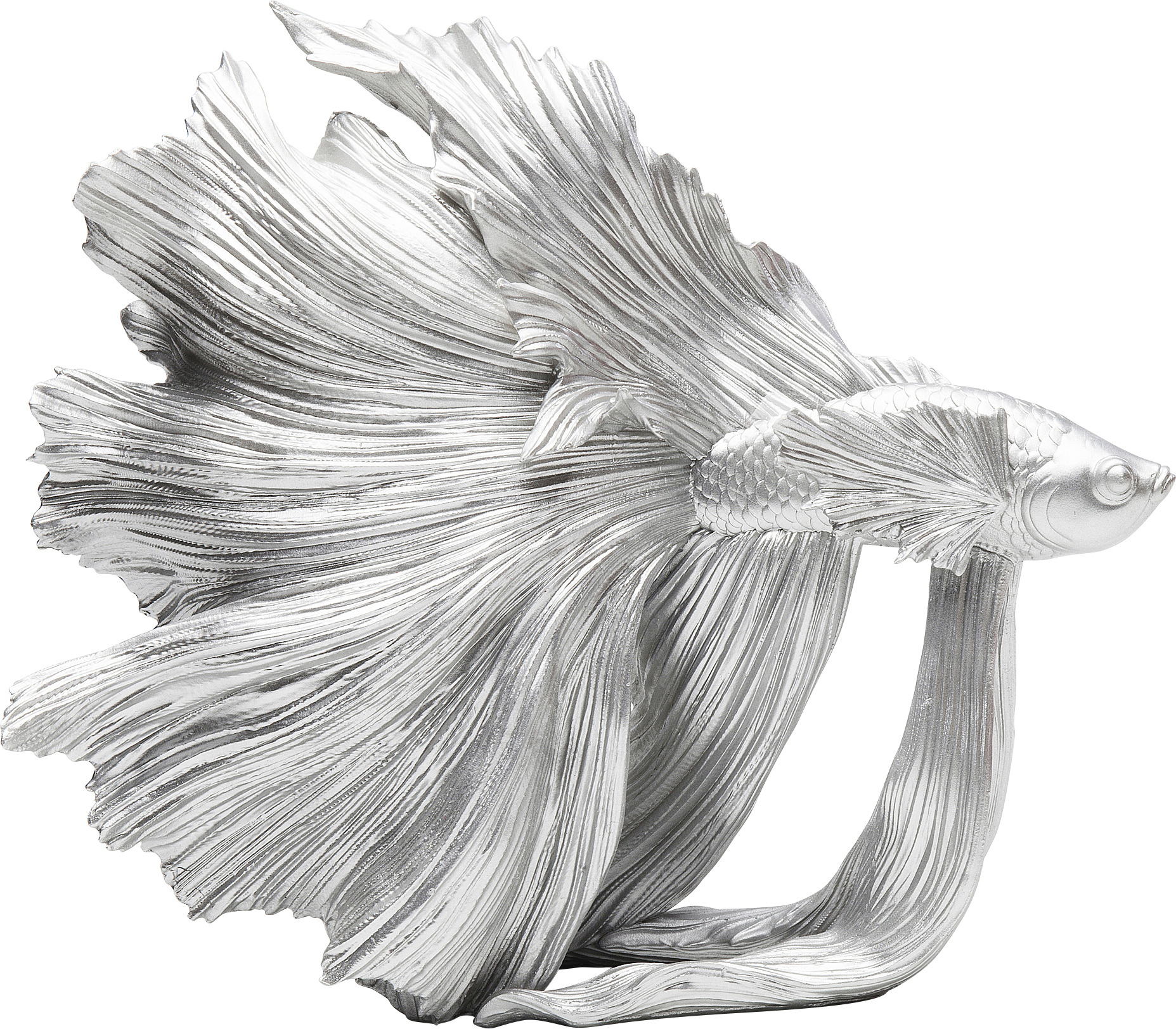 Produkt: Deko Figur Betta Fish Silber Klein.