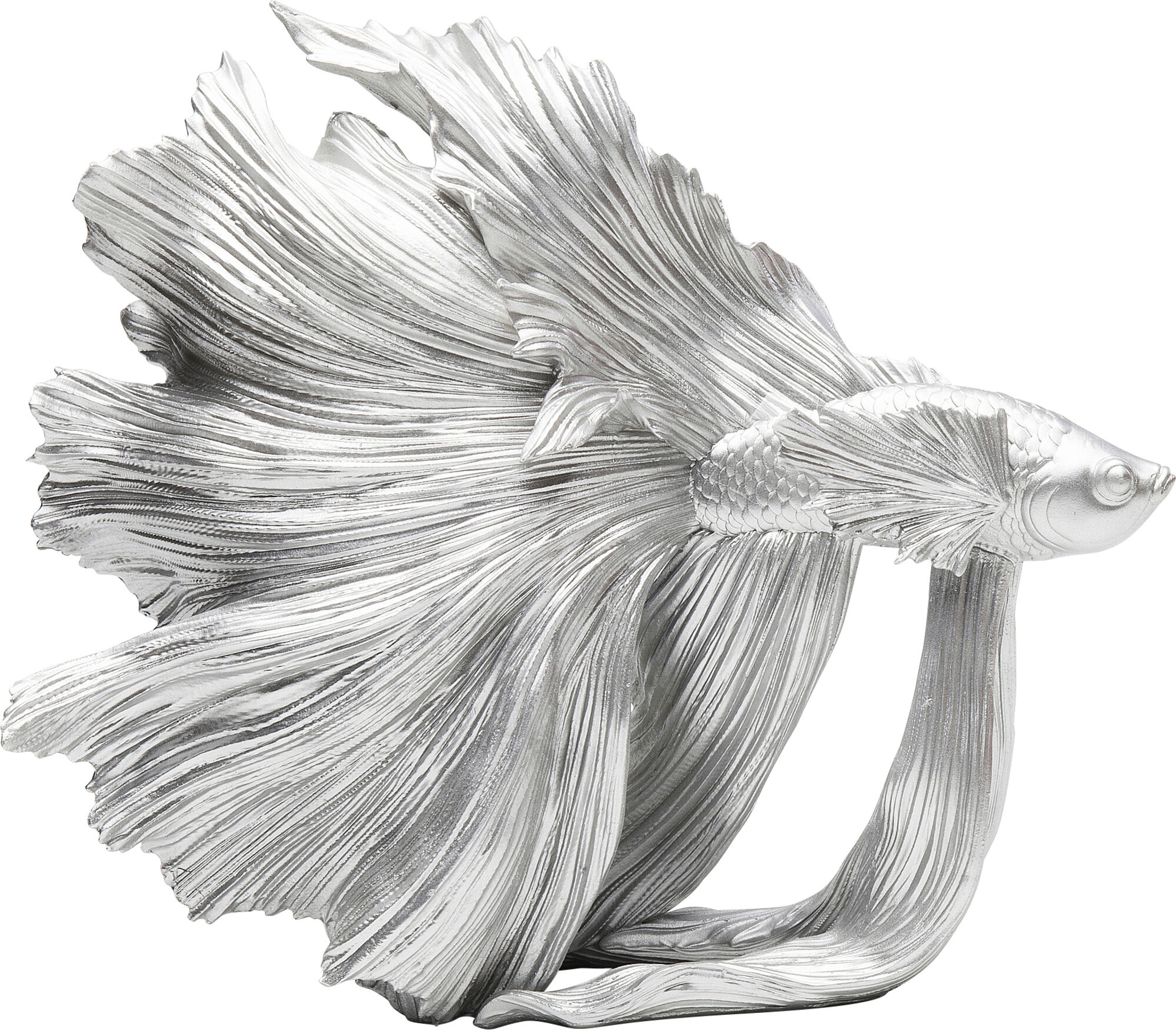 Deko Figur Betta Fish Silber Klein – Grafik-1.