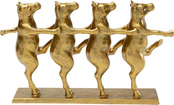 Deko Figur Dancing Cows Gold 40cm – Grafik-1.