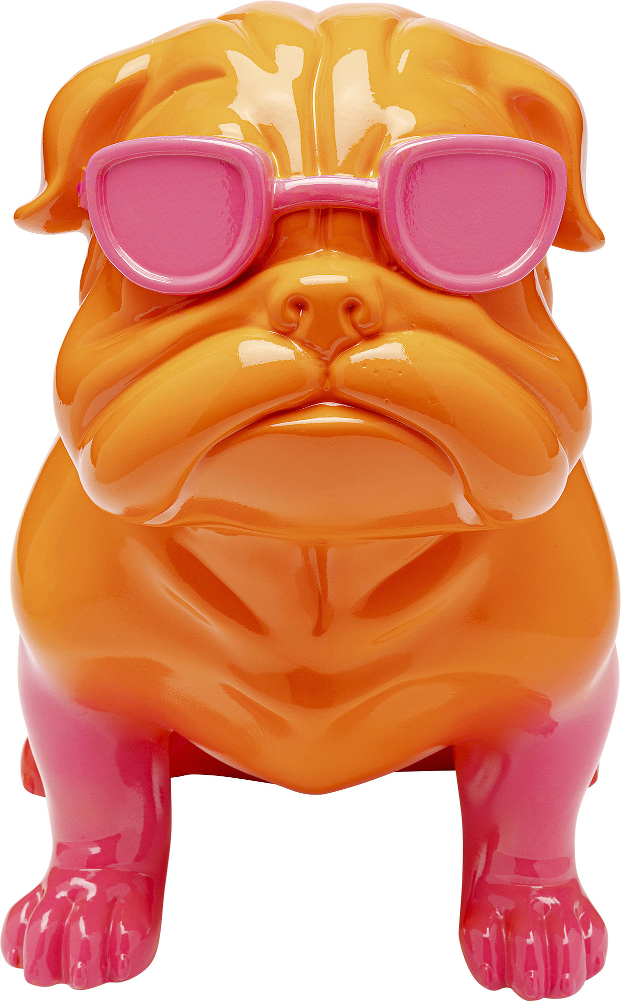Deko Figur Fashion Dog Pink 37cm