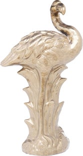Deko Figur Flamingo Front Gold – Grafik-1.