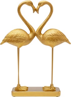Deko Figur Flamingo Love Gold 39cm – Grafik-1.