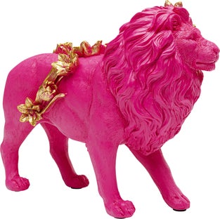 Deko Figur Flower Lion Pink 19cm – Grafik-1.