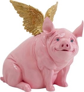 Deko Figur Flying Pig Pink 79cm – Grafik-1.