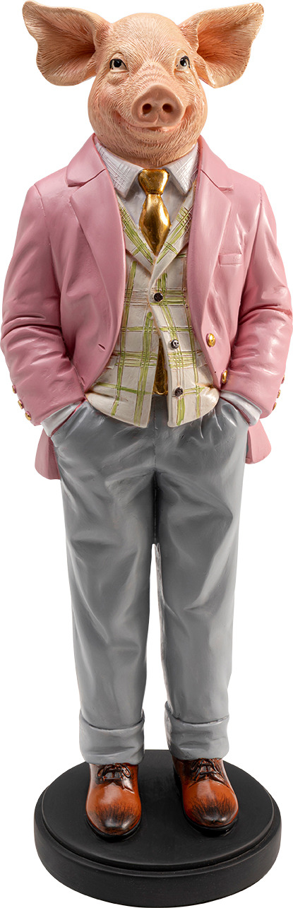 Deko Figur Gentleman Pig 44cm