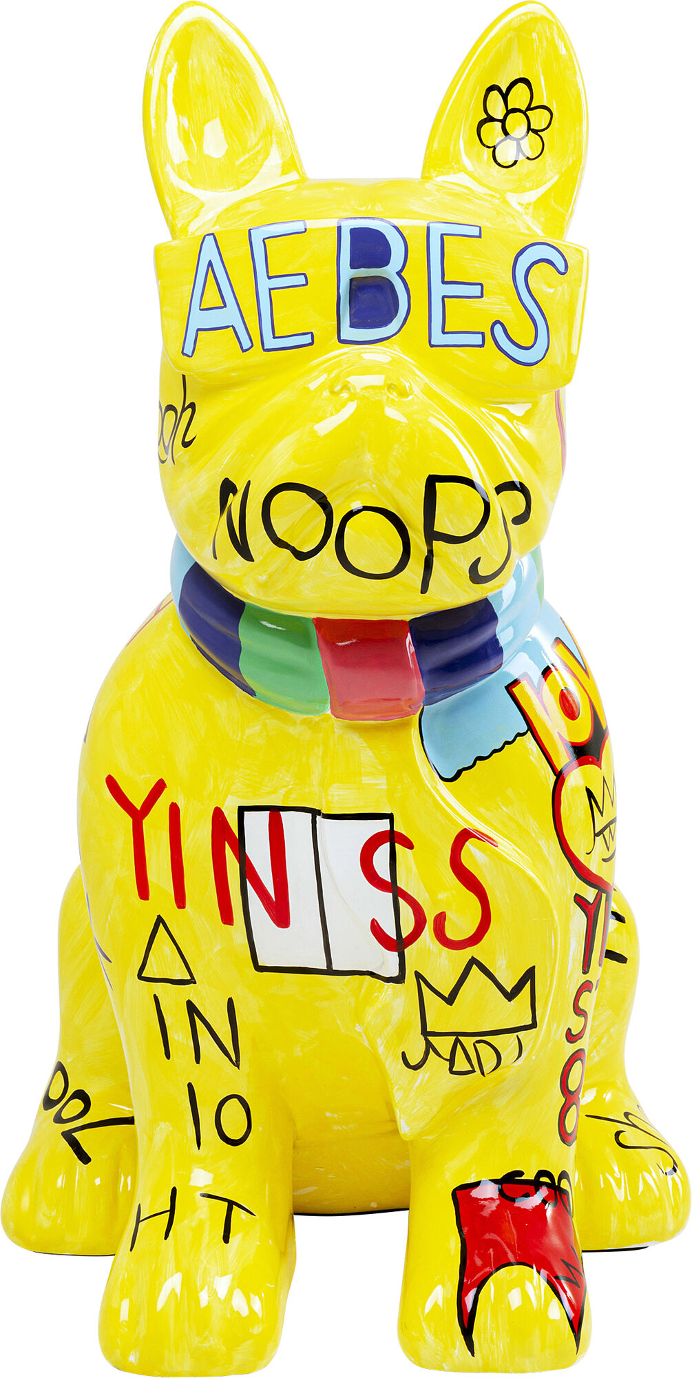 Deko Figur Graffiti Dog Gelb 122cm  – Grafik-1.