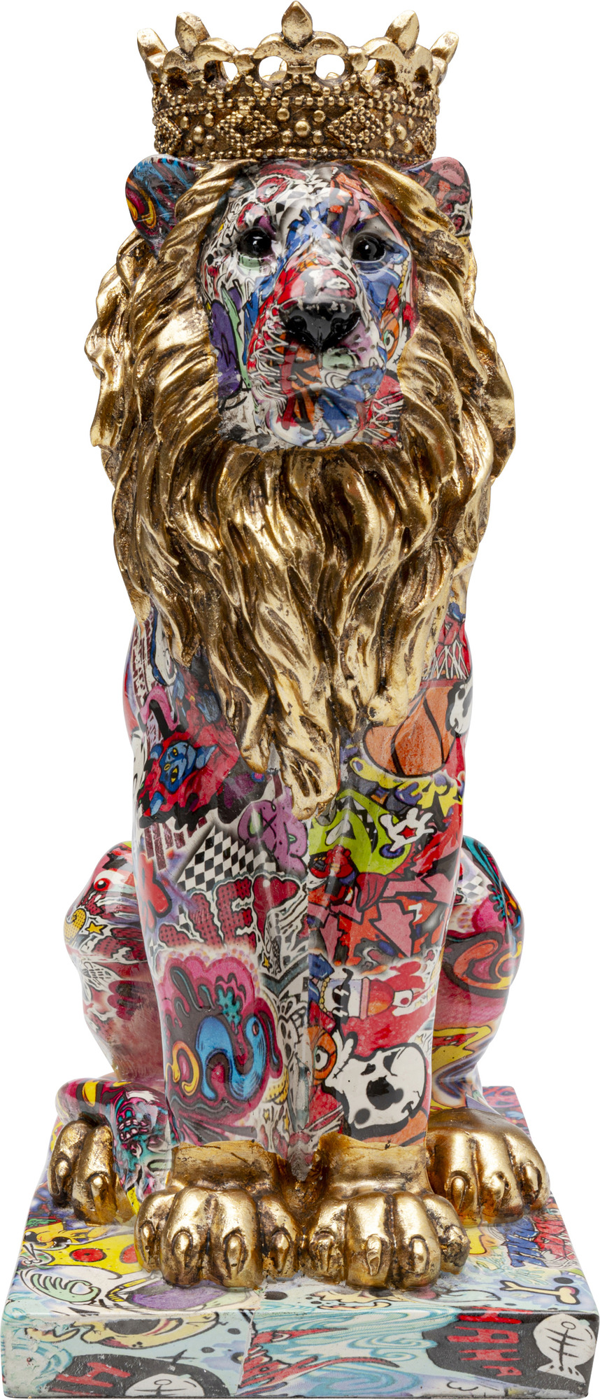 Deko Figur Graffiti King Lion 29cm
