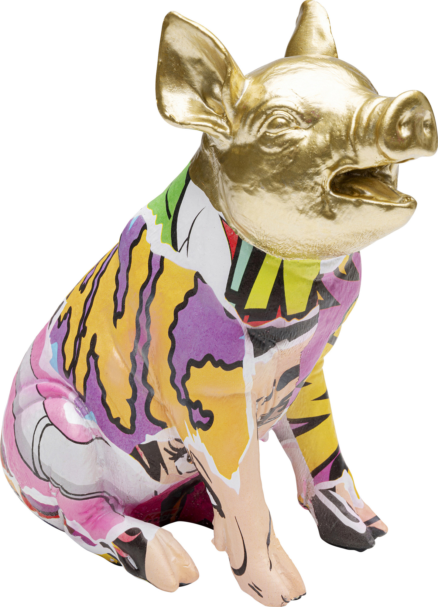 Deko Figur Graffiti Pig 20cm