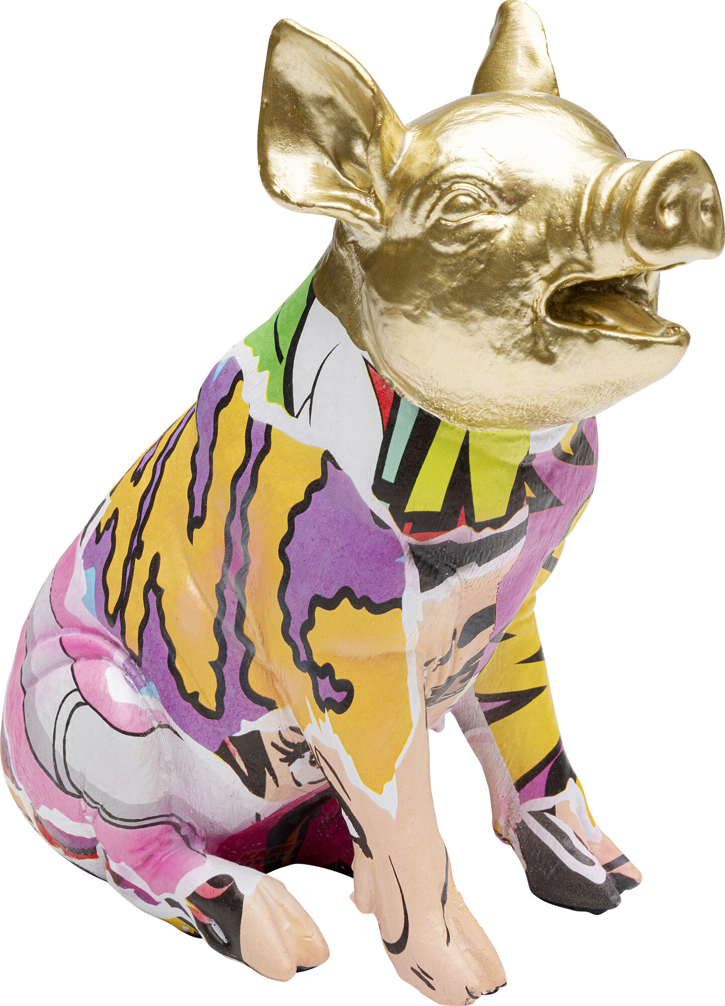 Deko Figur Graffiti Pig 20cm – Grafik-1.