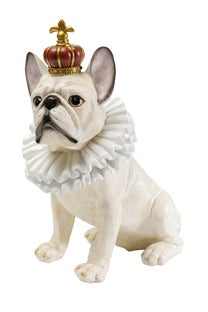 Deko Figur King Dog Weiß 33cm – Grafik-1.