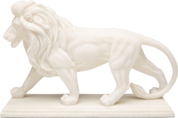 Deko Figur Lion Weiß 31cm – Grafik-1.