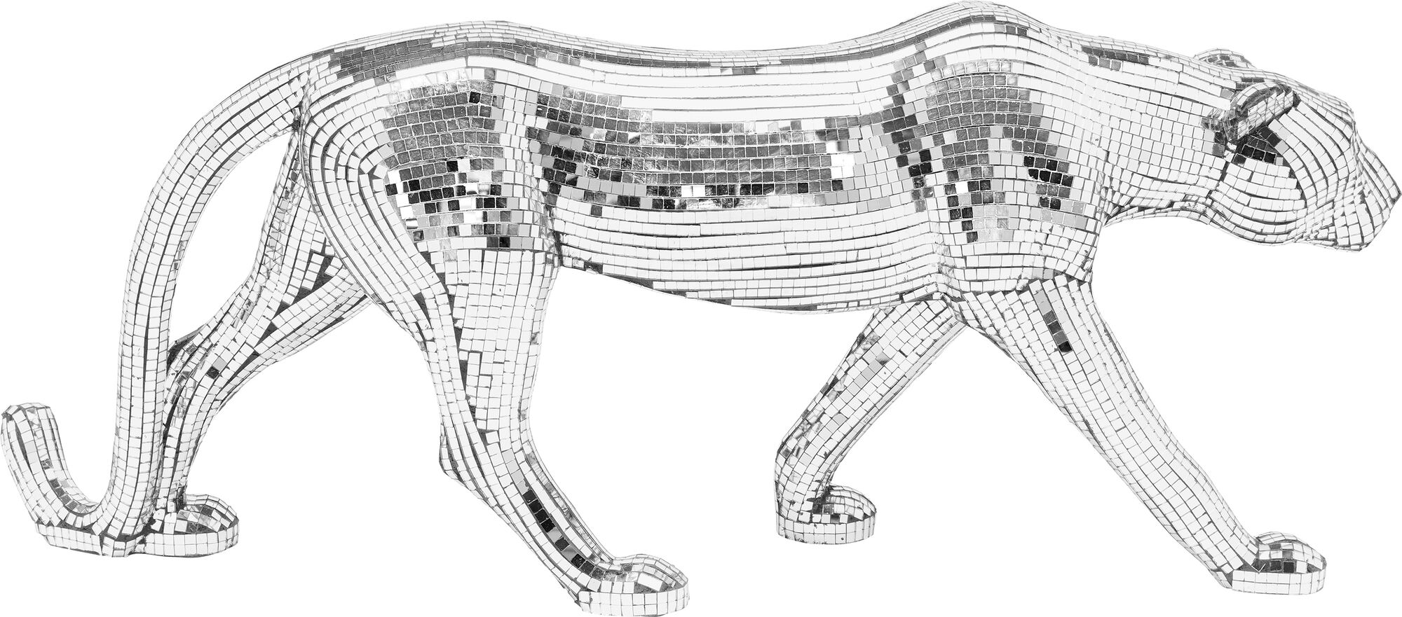 Deko Figur Mosaic Walking Leopard 32cm – Grafik-1.