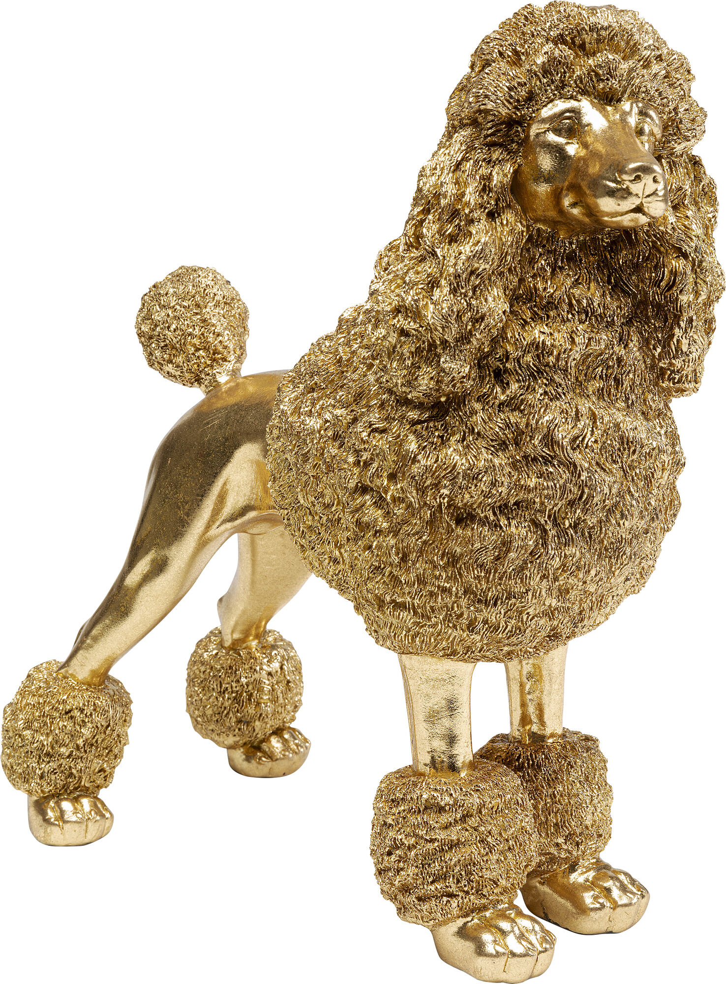 Deko Figur Mrs Poodle Gold 34cm – Grafik-1.