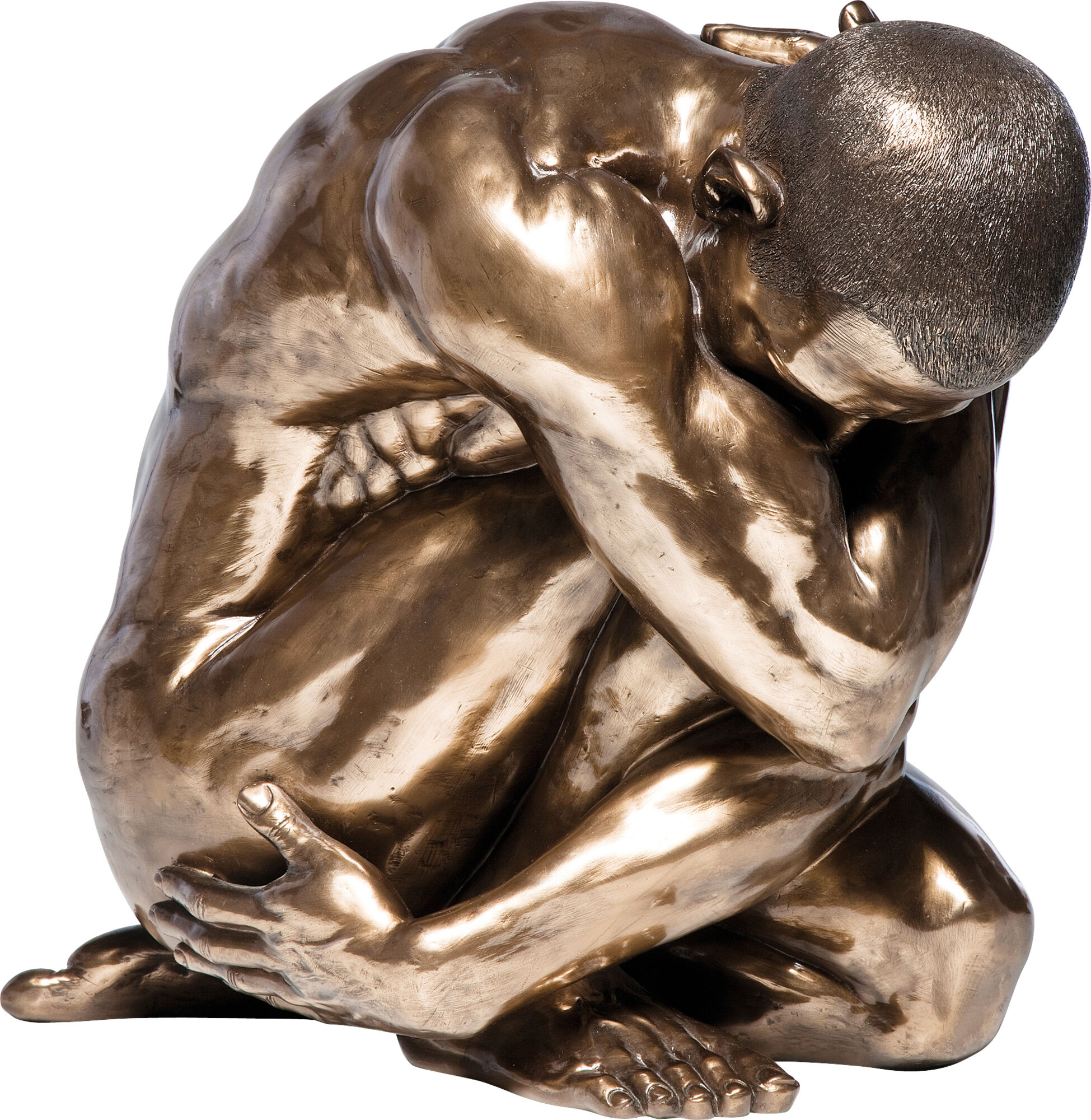 Deko Figur Nude Man Hug Bronze 54cm – Grafik-1.