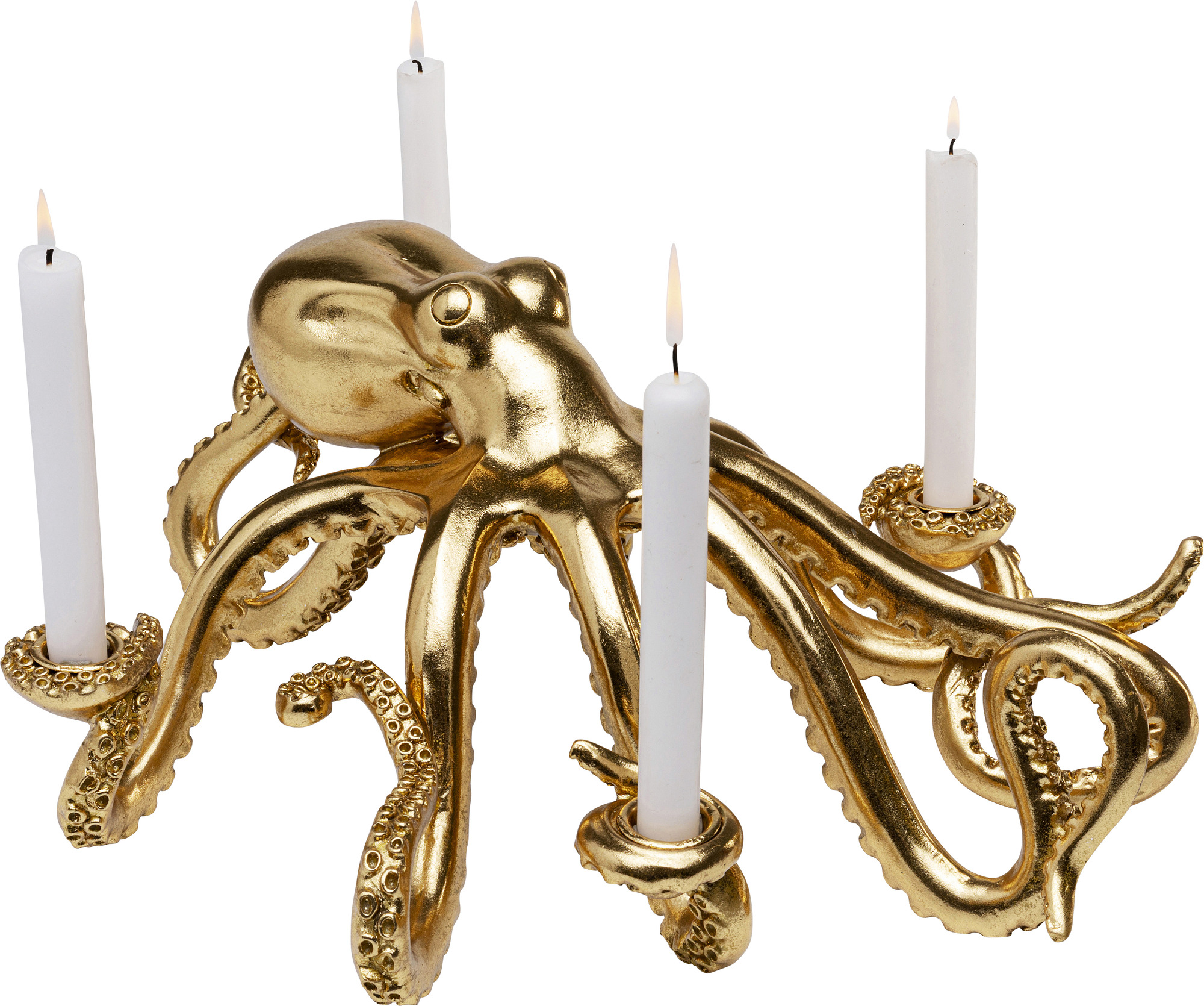 Deko Figur Octopus Gold 49cm