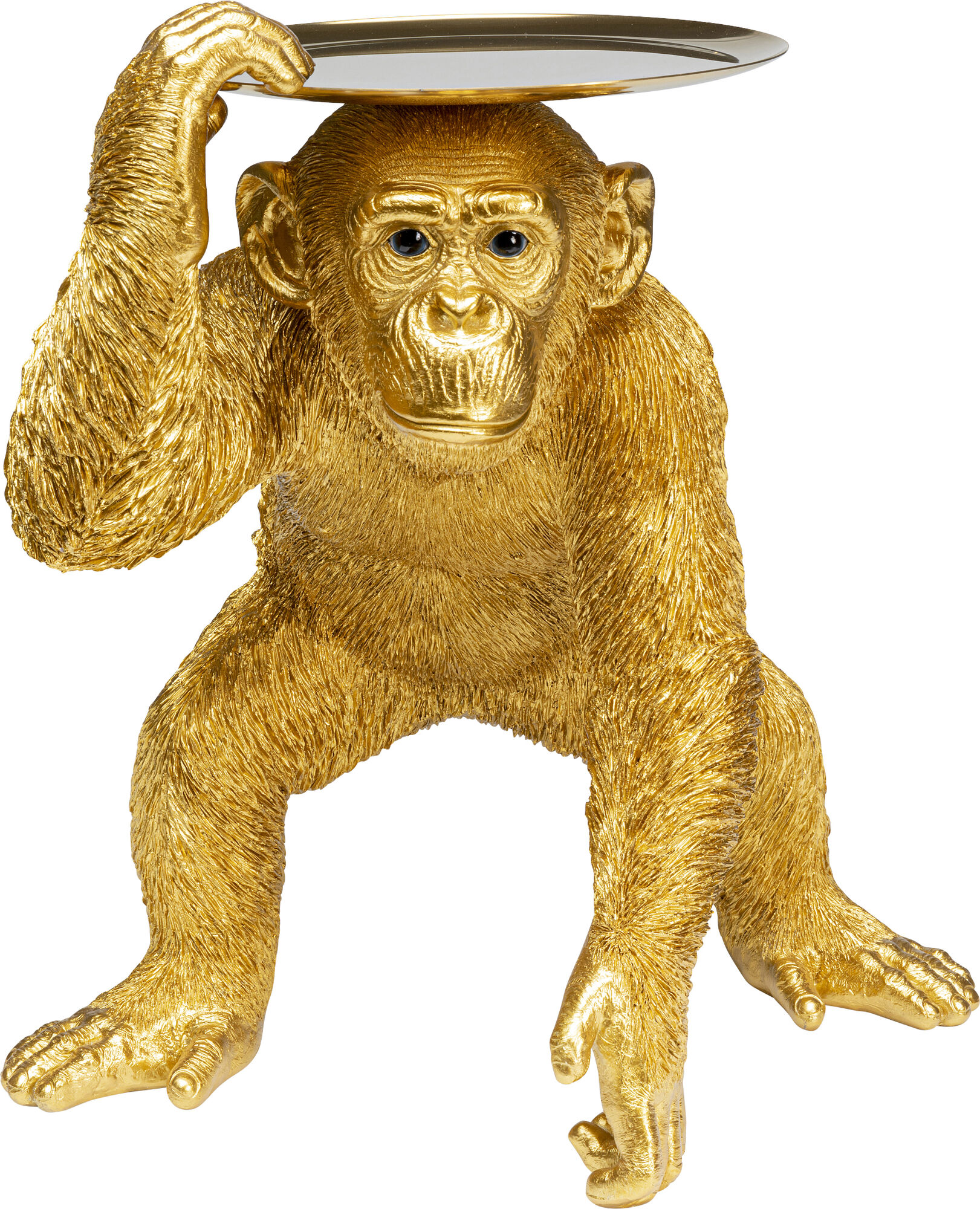 Deko Figur Butler Playing Chimp Gold 52cm – Grafik-1.
