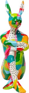 Deko Figur Rabbit Gillie Abstract – Grafik-1.