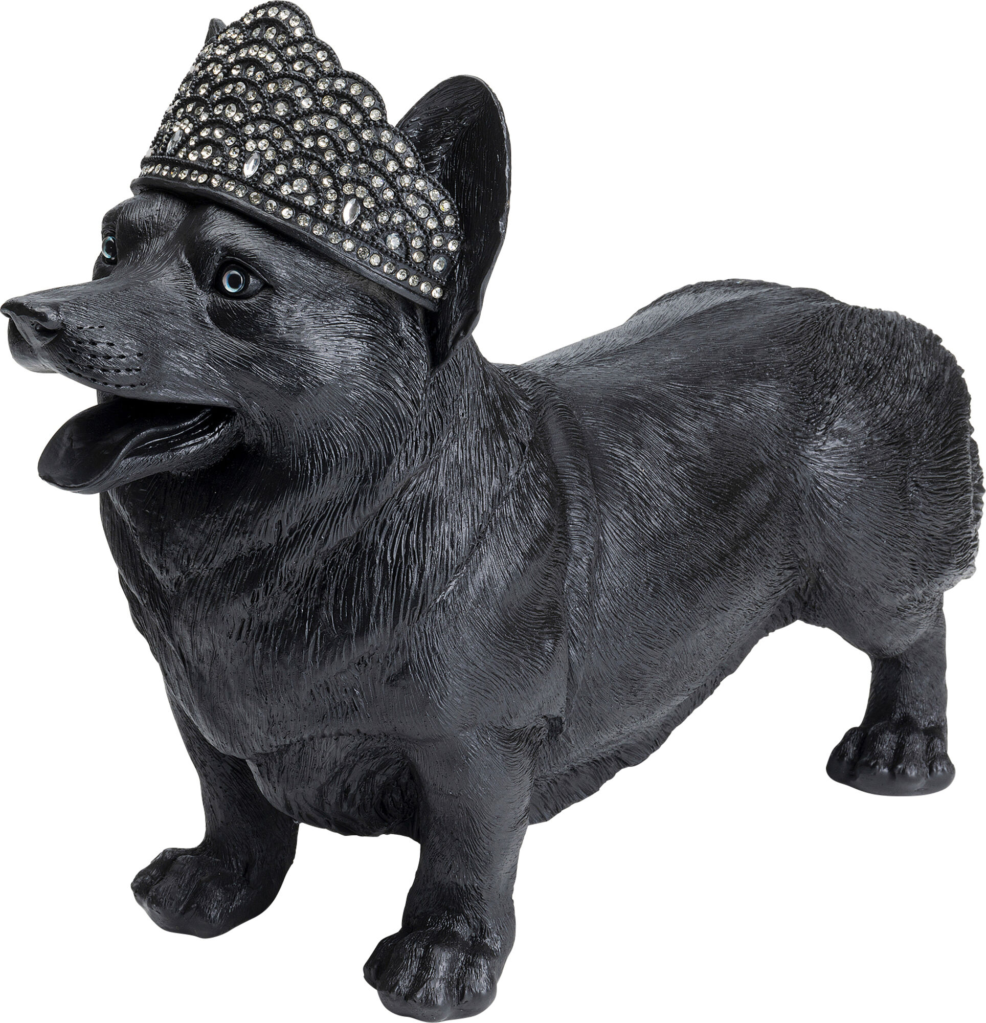 Deko Figur Royal Standing Corgi Schwarz – Grafik-1.