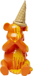 Deko Figur Sitting Gelato Bear Orange 37cm – Grafik-1.