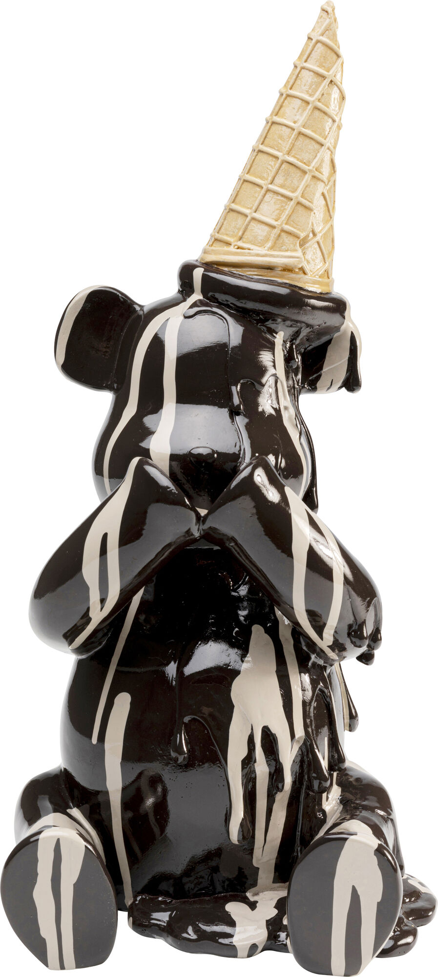 Deko Figur Sitting Gelato Bear Schwarz 37cm – Grafik-1.