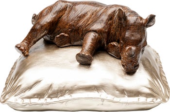 Deko Figur Sleeping Rhino 37cm – Grafik-1.