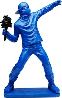 Deko Figur Street Art Bouquet Blau 67cm – Grafik-1.