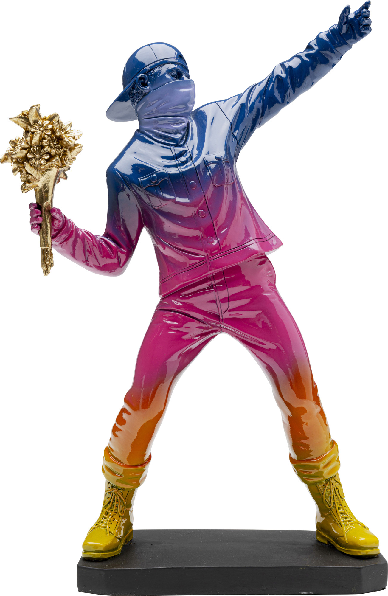 Deko Figur Street Art Bouquet Rainbow 41cm