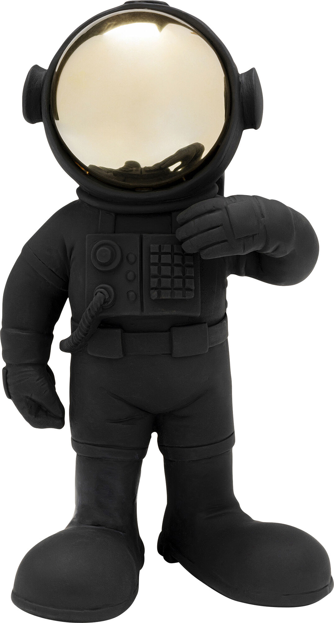 Deko Figur Welcome Astronaut Schwarz 27cm – Grafik-1.