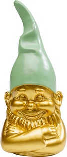 Deko Figur Zwerg Gold Grün 21cm – Grafik-1.