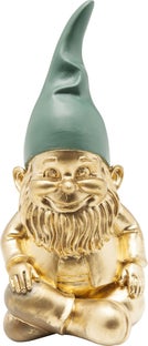 Deko Figur Zwerg Sitting Gold Grün 19cm – Grafik-1.