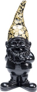 Deko Figur Zwerg Standing Schwarz Gold 46cm – Grafik-1.