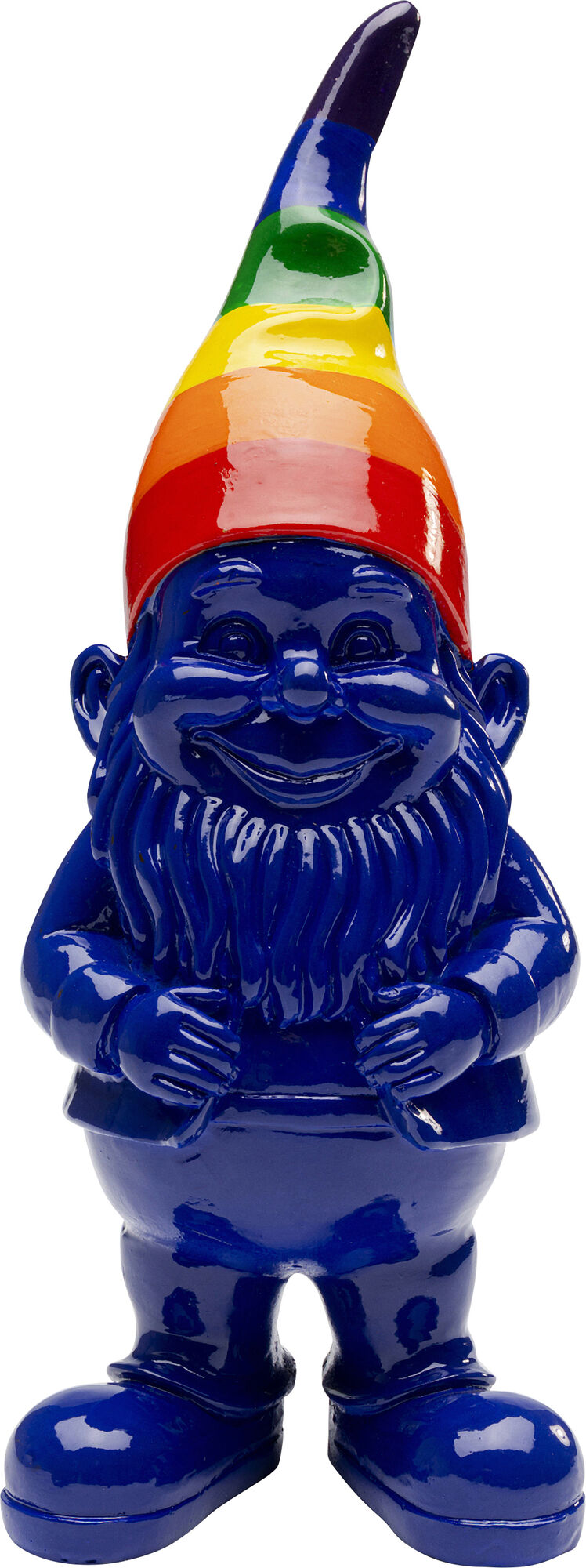 Deko Figur Zwerg Stehend Rainbow Blau 21cm – Grafik-1.