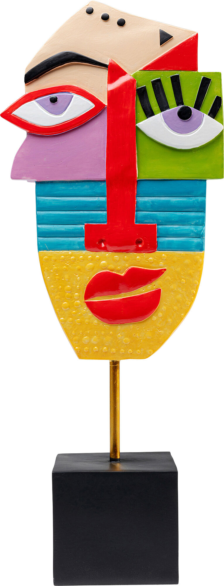 Deko Objekt Abstract Face Multicolour 52cm – Grafik-1.