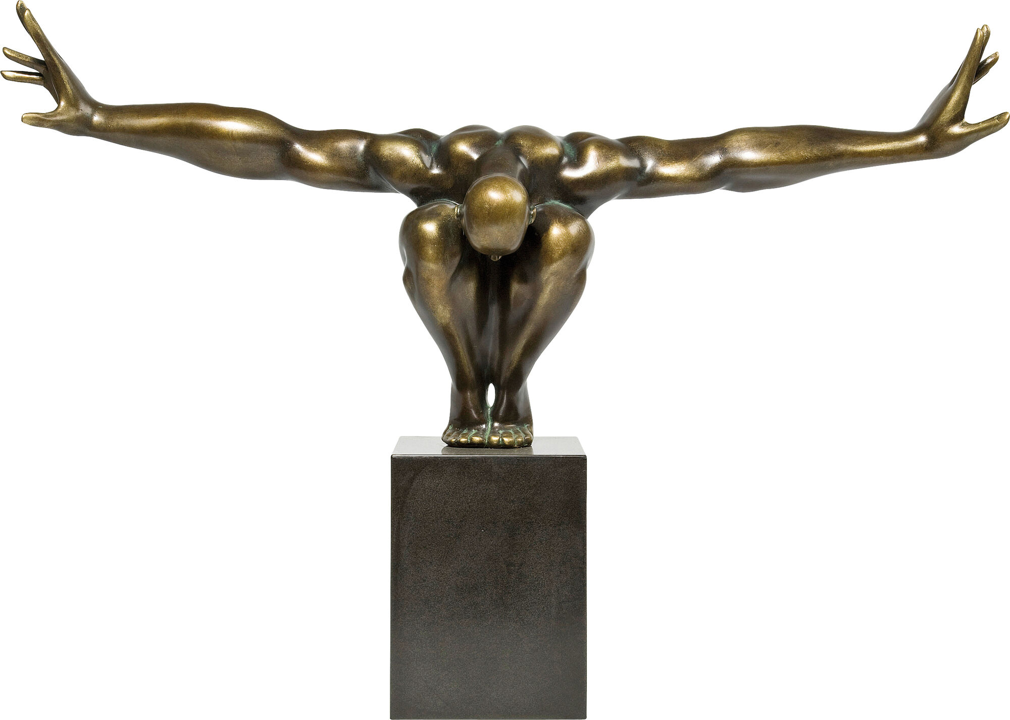 Deko Objekt Athlet Bronze 75cm – Grafik-1.