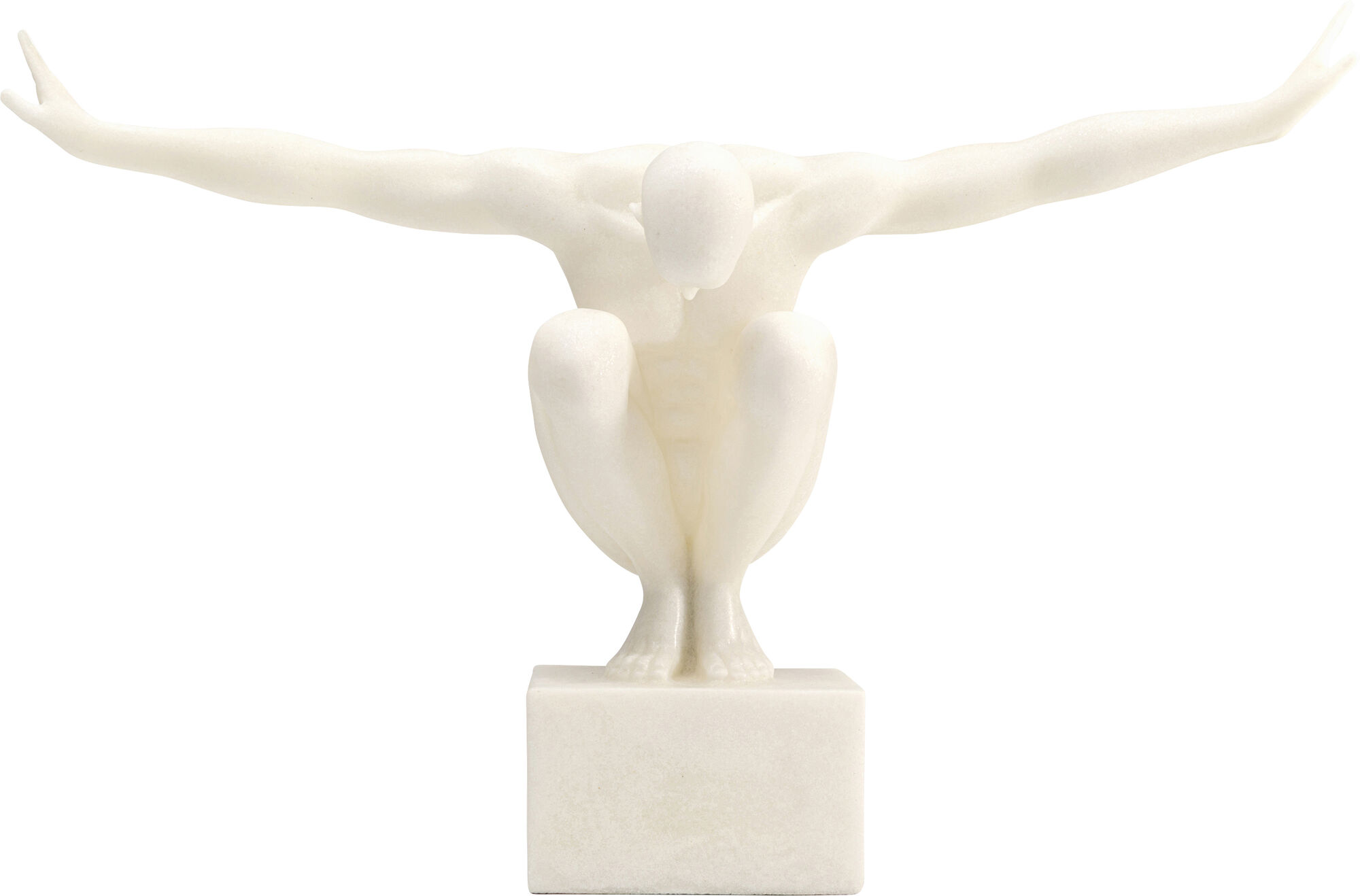 Deko Objekt Athlet Weiß 50cm – Grafik-1.