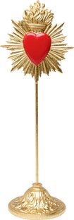 Deko Objekt Flaming Heart 31cm – Grafik-1.
