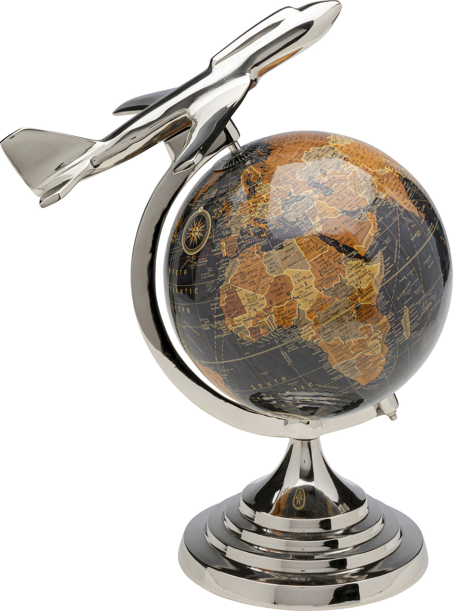 Deko Objekt Globe Top Plane 39cm – Grafik-1.