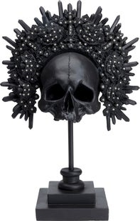 Deko Objekt King Skull Schwarz 49cm – Grafik-1.
