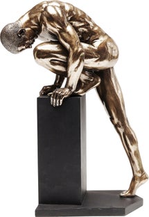 Deko Objekt Nude Man Stand Bronze 35cm – Grafik-1.