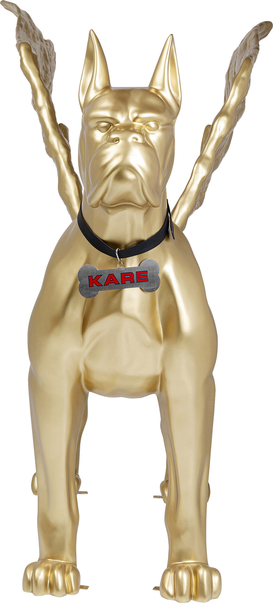 Deko Objekt Toto XL Gold mit Flügeln – Grafik-1.