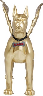 Deko Objekt Toto XL Gold mit Flügeln – Grafik-1.