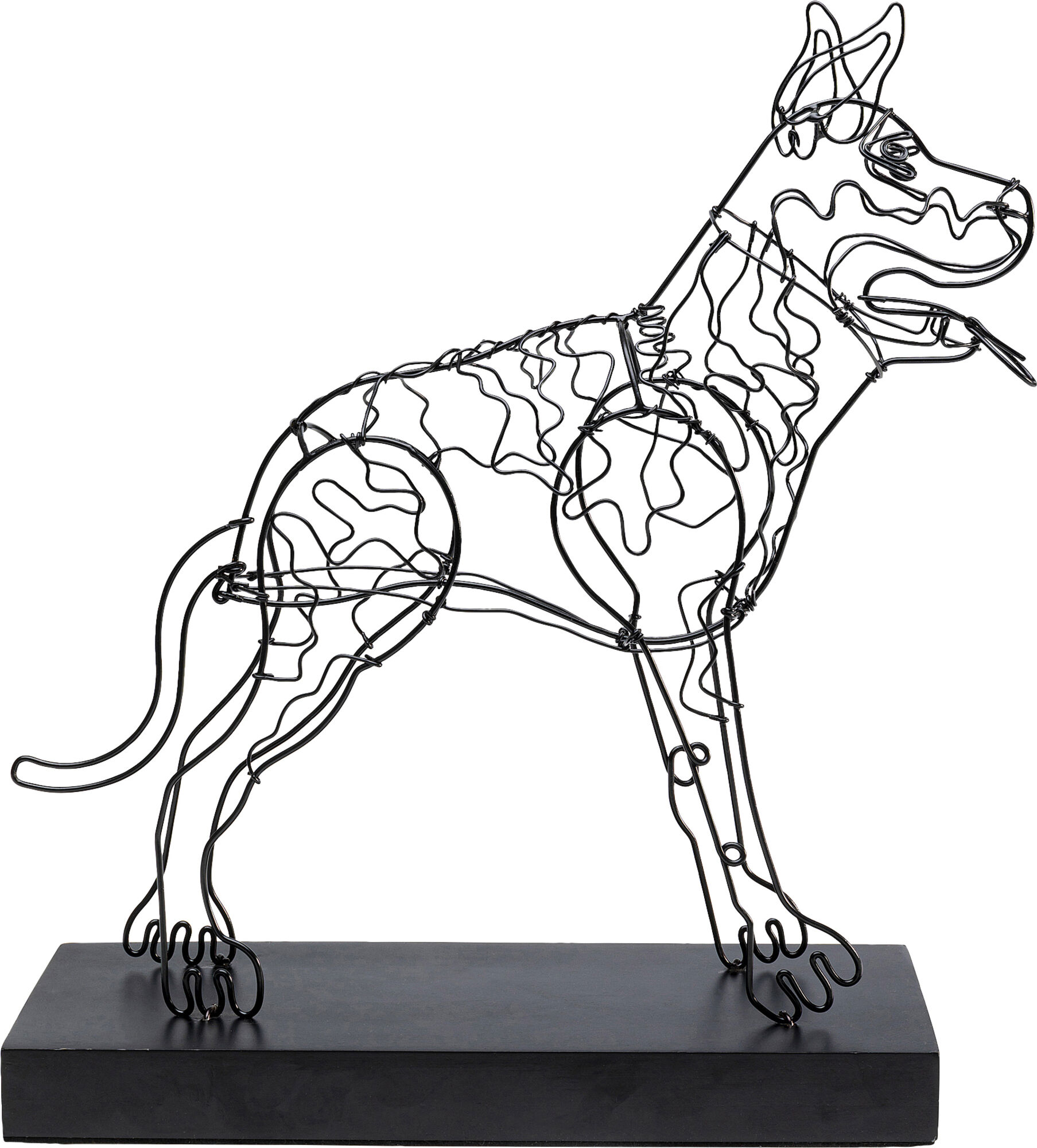 Deko Objekt Wire Attack Dog 36cm – Grafik-1.